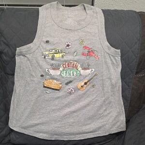 FRIENDS Gray Graphic Tank Top Casual Sleeveless